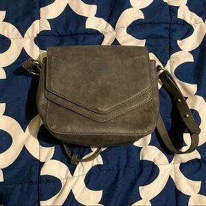 Co-lab used double magnetic clasp gray adjustable crossbody bag.